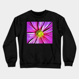 Magenta Aesthetic Floral Drawing Crewneck Sweatshirt